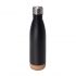 Butelka próżniowa z korkowym spodem Jowi 500 ml, czarny