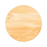 . Nowość - Kubek ceramiczny z bambusową przykrywką, biały