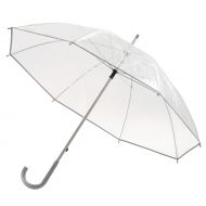 "Panoramix" transparentny parasol z zaokrąglonym uchwytem