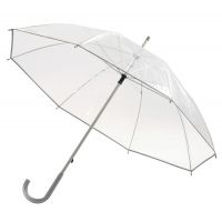 "Panoramix" transparentny parasol z zaokrąglonym uchwytem