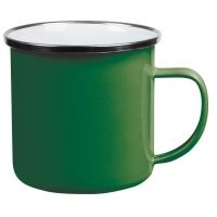 . Nowość - Emaliowany kubek VINTAGE CUP, zielony