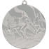 Medal srebrny- biegi - medal stalowy grawerowany laserem- RMI
