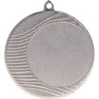 Medal srebrny z miejscem na emblemat 50 mm - medal stalowy z grawerem na laminacie