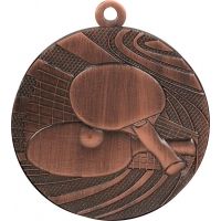 Medal brązowy- tenis stołowy - medal stalowy z nadrukiem luxor jet