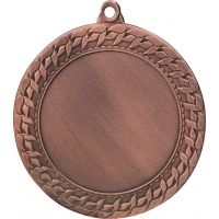 Medal brązowy ogólny z miejscem na emblemat 50 mm - medal stalowy z grawerowaniem na laminacie