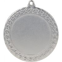Medal srebrny ogólny z miejscem na emblemat 50 mm - medal stalowy z grawerowaniem laserem- RMI