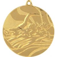 Medal złoty- pływanie - medal stalowy grawerowany laserem- RMI
