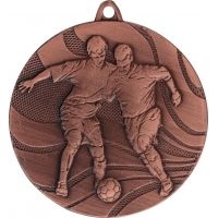 Medal brązowy- piłka nożna - medal stalowy-grawerowanie na laminacie