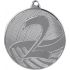 Medal stalowy srebrny drugie miejsce grawerowany laminat