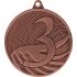 Medal stalowy brązowy trzecie miejsce grawerowany laminat