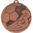 Medal zamak brązowy piłka nożna z grawerowaniem na laminacie
