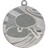 Medal srebrny- tenis stołowy - medal stalowy z grawerem na laminacie