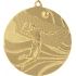 Medal stalowy złoty- piłka siatkowa z grawerowaniem laminat