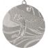 Medal stalowy srebrny- piłka siatkowa z grawerowaniem laminat
