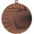 Medal brązowy z miejscem na emblemat 25 mm - stalowy z grawerowaniem na laminacie