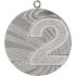 Medal stalowy srebrny drugie miejsce z grawerowaniem laserem- RMI
